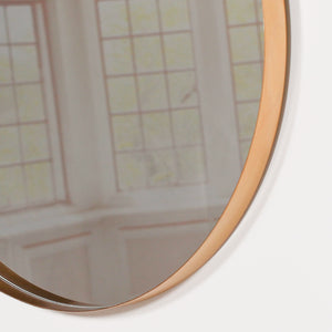 80cm Gold Round Wall Mirror