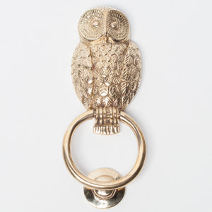 Brass Owl Door Knocker